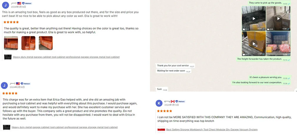 Red Tool Combination Cabinet